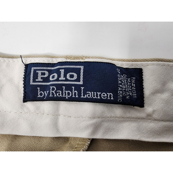 Polo Ralph Lauren Men's Chino Khaki Pants Beige Pleated 36x29‎ - Picture 7 of 10
